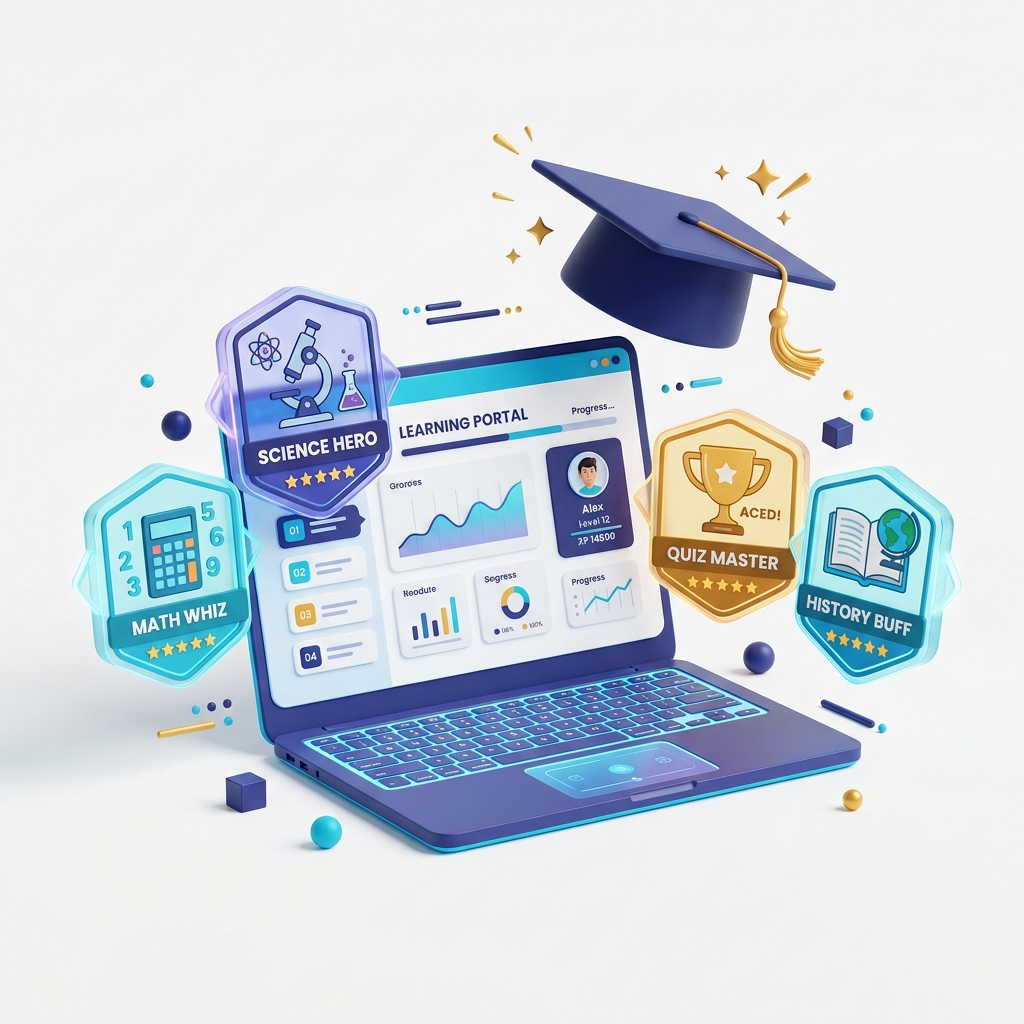 IBN Learn 3D Edtech Graphic
